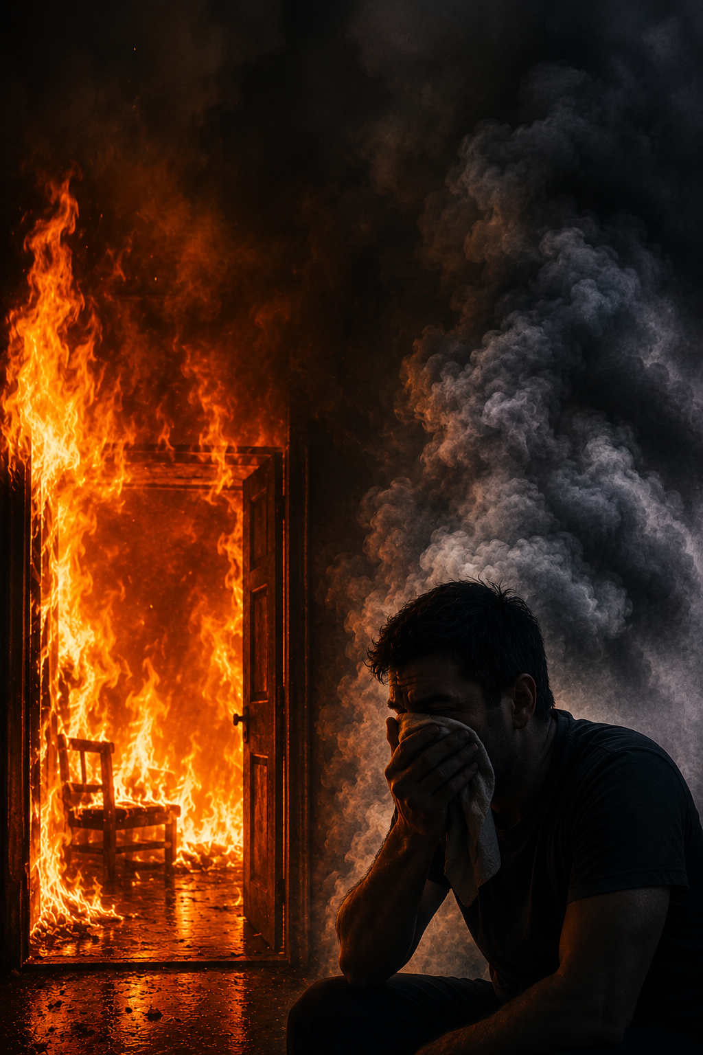Most people think flames are the biggest danger during fire.