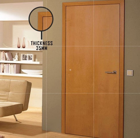 Alstone WPC Solid Plain Door ECO ,Standard Size , Thickness 35 mm
