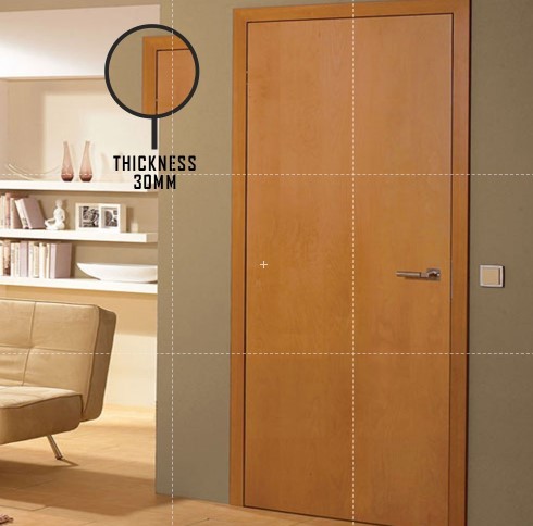 Alstone WPC Solid Plain Door Eco ,Standard Size , Thickness 30 mm