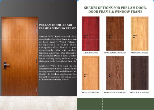 Alstone WPC Prelam Doors Hybrid AMD21,Standard Size, Thickness 35 mm