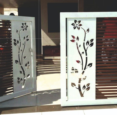 Reynobond india Alstone Wpc Art Jaali 8x4 HYBRID 12 mm Frosty white