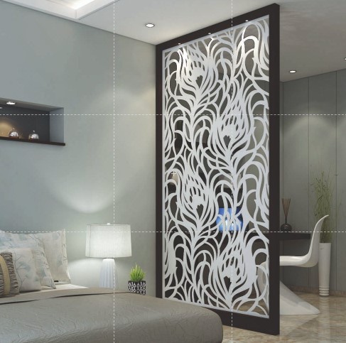 Reynobond india Alstone Wpc Art Jaali 8x4 HYBRID 30mm Frosty white