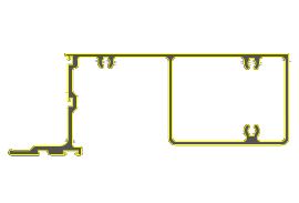 Procural Aluminum System Procural System UCW1.5 I Sill Transom