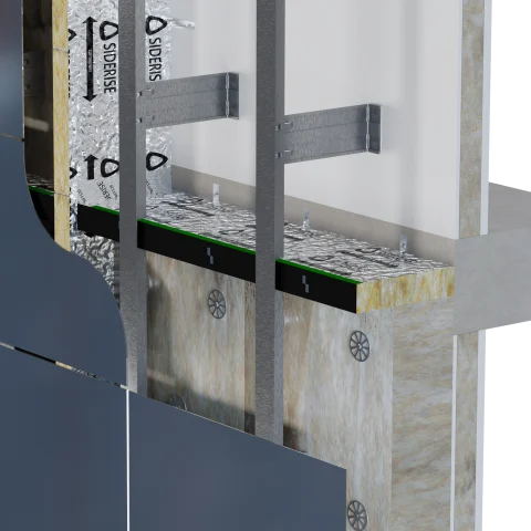 Siderise Siderise RH Rainscreen Horizontal Open State Cavity Barrier