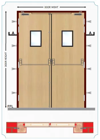 Supreme Metwood Pvt Ltd 77mm Acoustic Fire Door I Supreme Metwood Pvt Ltd